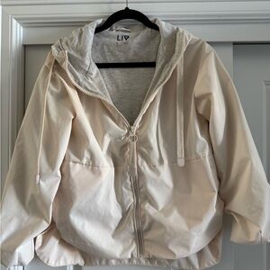 LIV Women's Cream Hooded Jacket